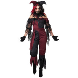 Déguisement joker psychopathe luxe femme Jadeo