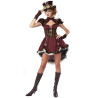 Déguisement steampunk bordeaux luxe femme Jadeo
