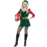 Déguisement elfe de Noël vert luxe femme Jadeo