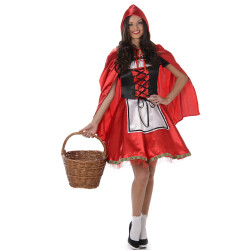 Déguisement chaperon rouge classique femme Jadeo