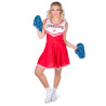 Déguisement pompom girl rouge CHEERS femme Jadeo