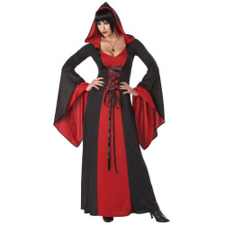 Déguisement robe maléfique à  capuche femme Jadeo