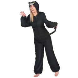 Déguisement combinaison panthère noire femme Jadeo