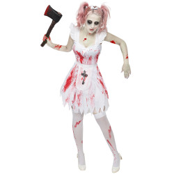 Déguisement demoiselle d'honneur zombie femme Halloween Jadeo