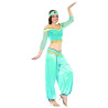 Déguisement danseuse orientale bleue et or femme Jadeo