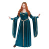 Déguisement princesse médiévale bleue grande taille femme Jadeo