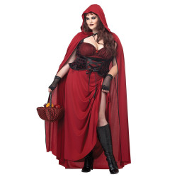Déguisement Petit chaperon rouge gothique grande taille femme Jadeo