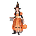 Déguisement sorcière orange fille Halloween