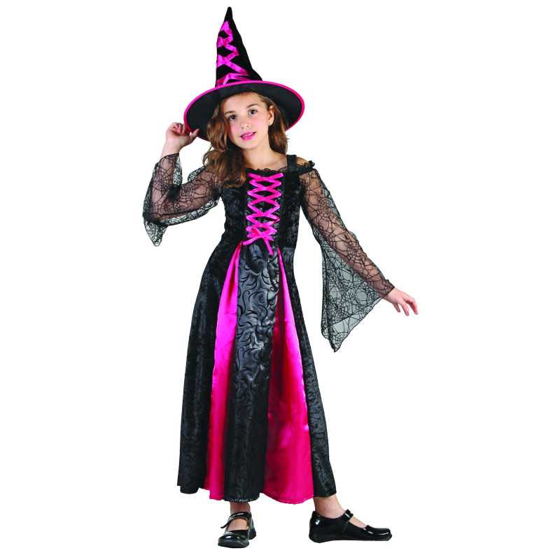 Déguisement sorcière dentelé fille Halloween