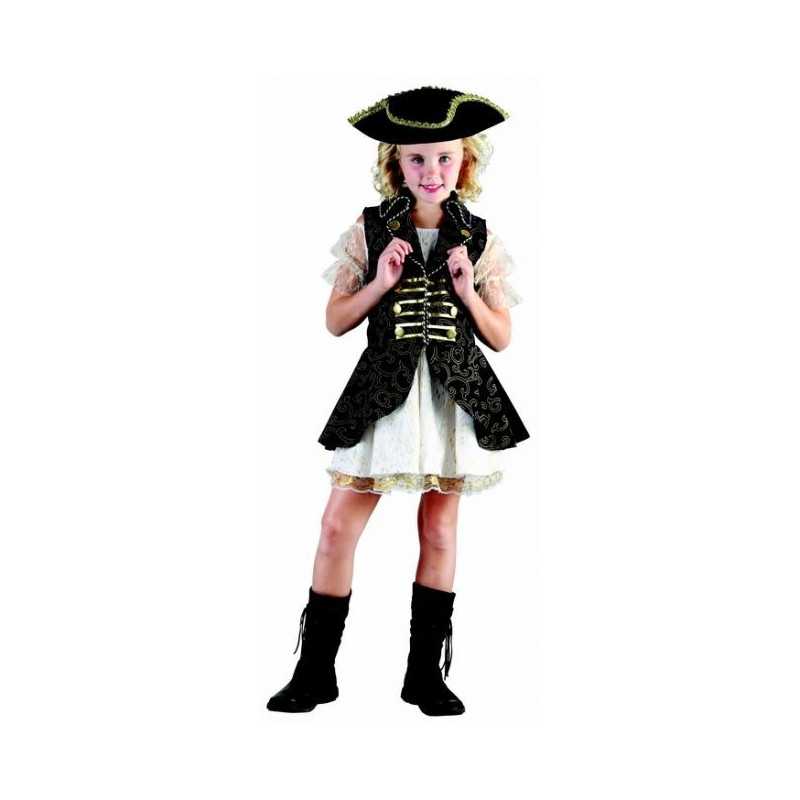 Déguisement pirate bleu foncé fille