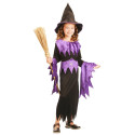 Déguisement violet de sorcière fille Halloween