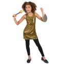 Déguisement disco paillettes or fille Jadeo