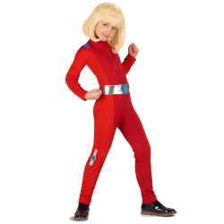 Déguisement espionne de choc rouge fille Jadeo
