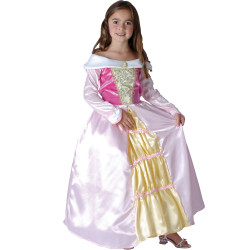 Déguisement princesse robe satinée fille Jadeo