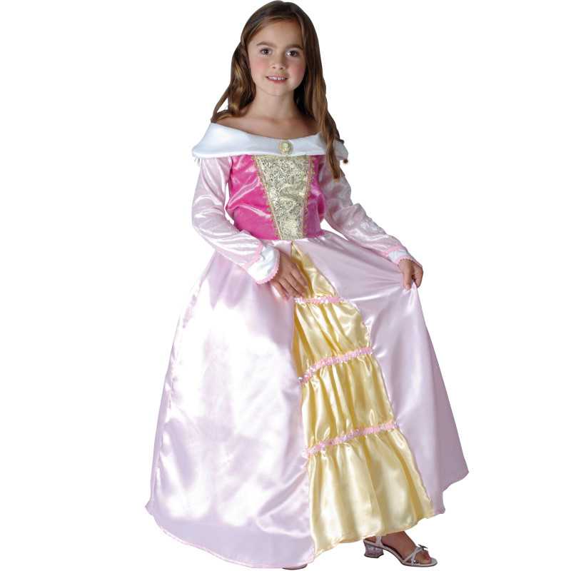 Déguisement princesse robe satinée fille