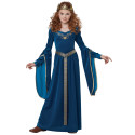 Déguisement princesse médiévale velours luxe fille Jadeo