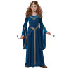 Déguisement princesse médiévale velours luxe fille Jadeo