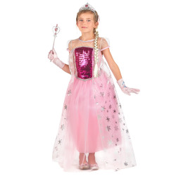 Déguisement et accessoires de princesse rose fille Jadeo