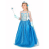 Déguisement et accessoires de princesse des glaces bleue fille Jadeo