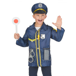 Kit déguisement et accessoires de policier enfant Jadeo