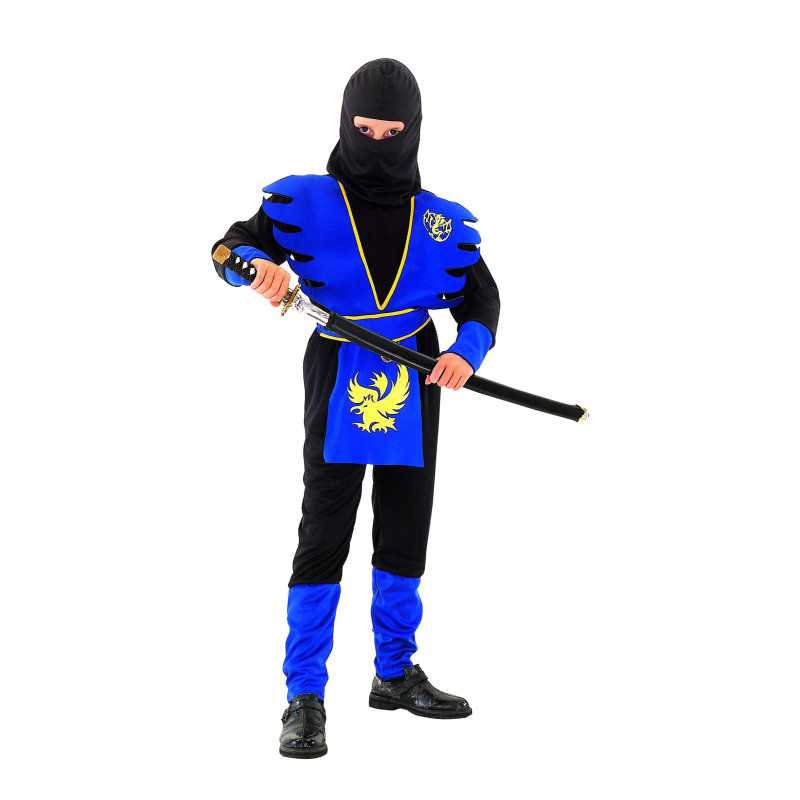 Déguisement ninja bleu garçon