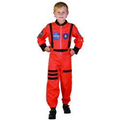 Déguisement astronaute orange garçon Jadeo