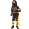 Déguisement ninja noir et jaune garçon Jadeo