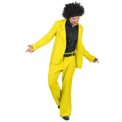 Déguisement disco jaune adulte Jadeo