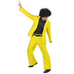 Déguisement disco jaune adulte Jadeo