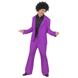 Déguisement disco violet adulte Jadeo