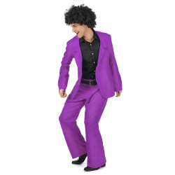 Déguisement disco violet adulte Jadeo