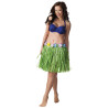 Jupe hawaïenne courte verte adulte Jadeo