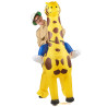 Déguisement girafe gonflable adulte Jadeo