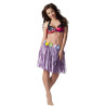 Jupe hawaïenne courte violette adulte Jadeo