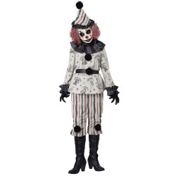 Déguisement clown sinistre luxe adulte Jadeo