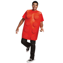 Déguisement brique LegoÂ® rouge adulte Jadeo