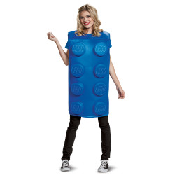 Déguisement brique LegoÂ® bleue adulte Jadeo