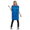 Déguisement brique LegoÂ® bleue adulte Jadeo