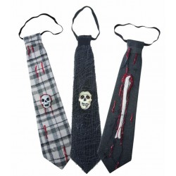 Destockage Cravate Halloween en Tissu Adulte