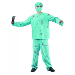 Déguisement chirurgien zombie Halloween adulte Jadeo