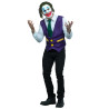 Déguisement et masque clown sourire de l'ange adulte Jadeo