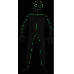 Déguisement bonhomme led adulte Jadeo