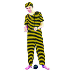Déguisement prisonnierhomme jaune Jadeo