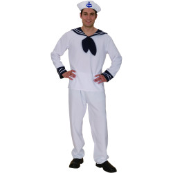 Déguisement marin blanc homme Jadeo