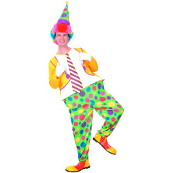 Déguisement clown festif homme Jadeo
