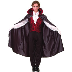 Déguisement vampire rouge homme Halloween Jadeo