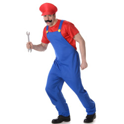 Déguisement Plombier rouge homme Jadeo