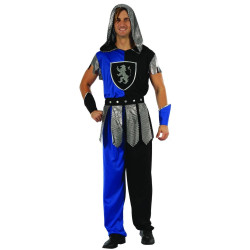 Déguisement chevalier bleu homme Jadeo