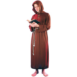 Déguisement moine marron clair homme Jadeo