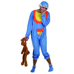 Déguisement bébé bleu et jaune homme Jadeo